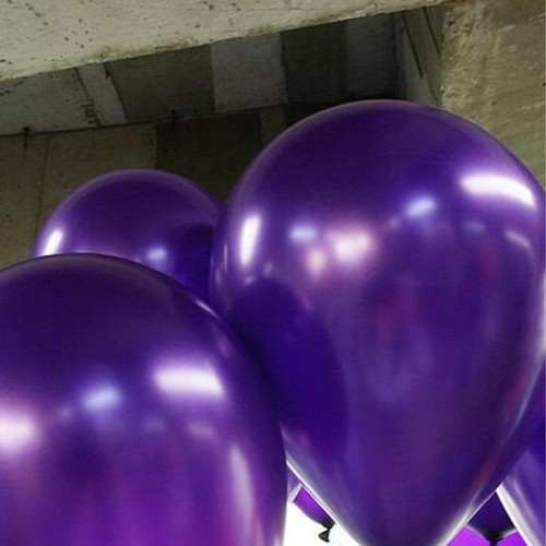 100 Adet Koyu Mor Metalik Uçan Özellikli Balon