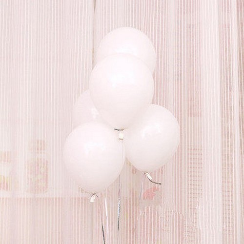 30 Adet Mat Beyaz Uçan Özellikli Balon