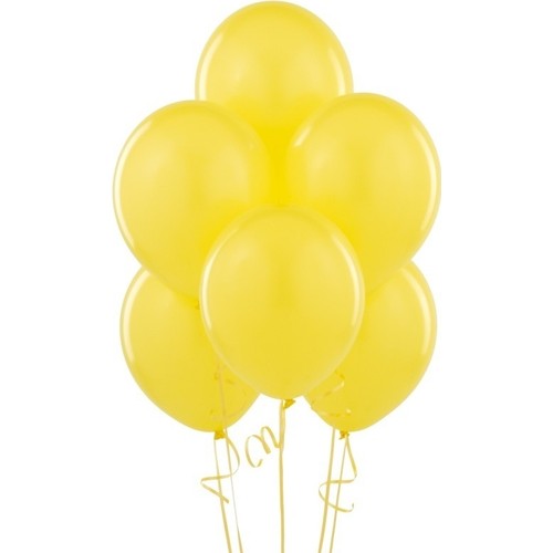 50 Adet Sarı Metalik Uçan Özellikli Balon