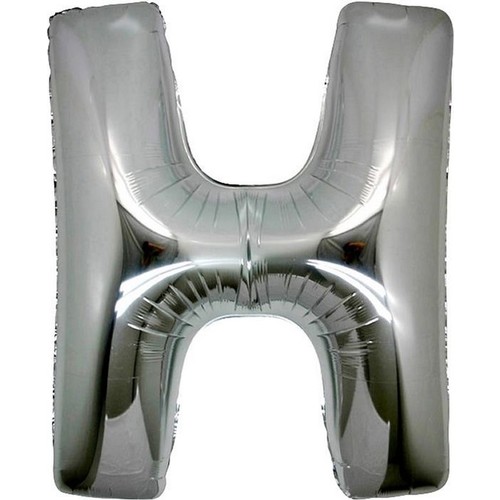 Gümüş Gri H Harfi 100 cm 40’’