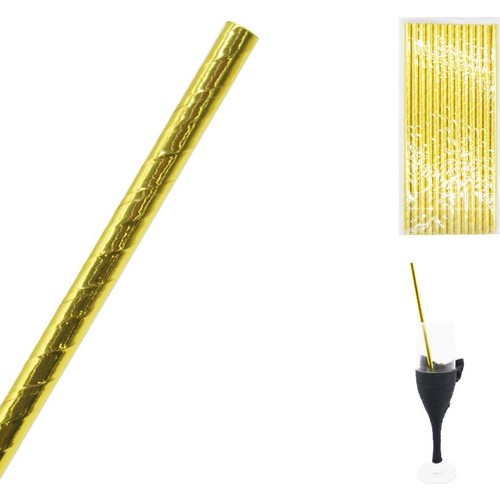 25li Metalize Karton Pipet Gold 19 cm