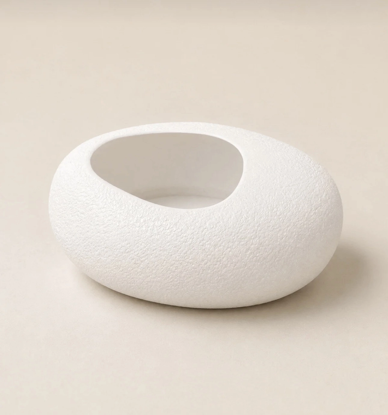 Happyland Saksı Küçük Boy Oval Yassı Kırılmaz Dekoratif Saksı Beyaz 15 × 7 cm – 8 cm Ağız Açıklığı Canlı Bitki ve Yapay BitkiHPYSK59