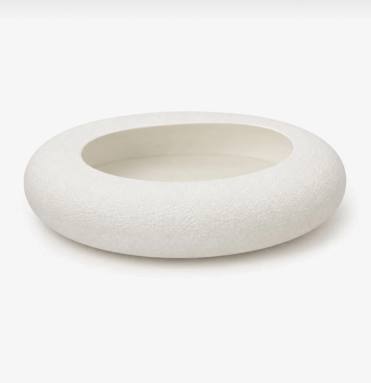Happyland Saksı Büyük Boy Oval Yassı Kırılmaz Dekoratif Saksı Beyaz 24 × 7 cm – 15 cm Ağız Açıklığı Canlı Bitki ve Yapay Bitki HPYSK60