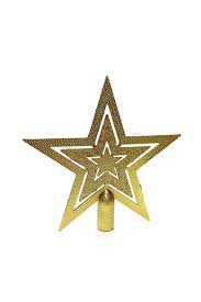 Yılbaşı tepelik gold Yıldız büyük boy 15 cm
