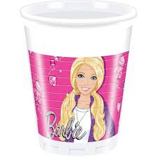 Barbie Karton Bardak 8 adet
