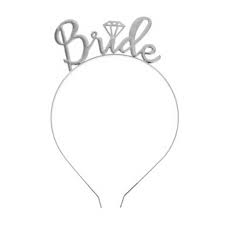 Happyland Gümüş Bride Plastik taç