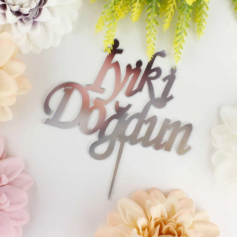 İyiki Doğdun Pleksi Gümüş