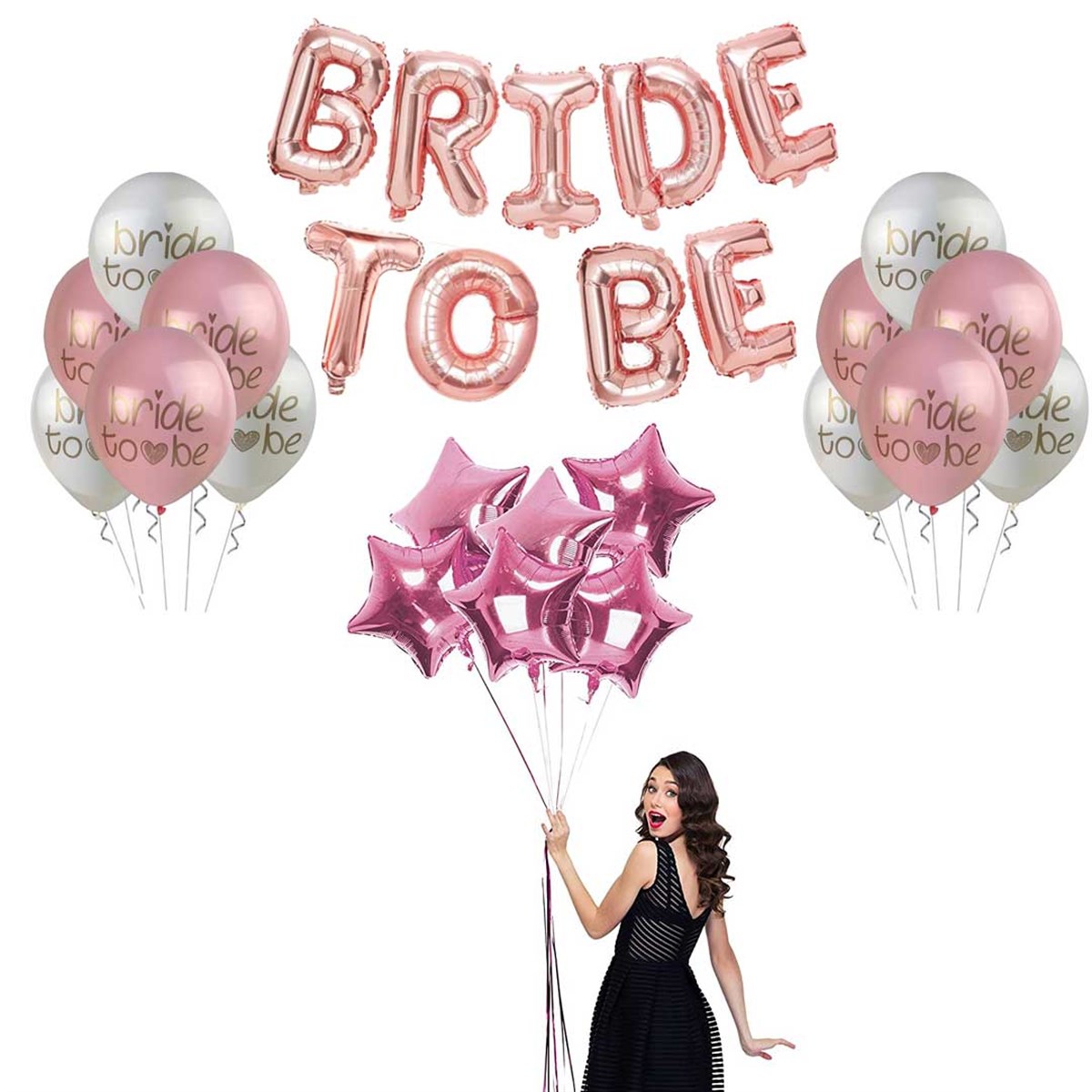 Bride To Be Rose Gold Folyo Balon Seti