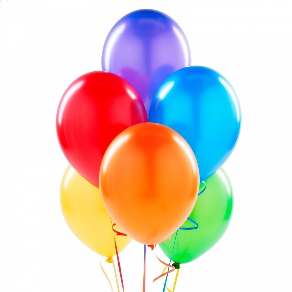 Lateks Metalik Balon Karışık 7 Adet