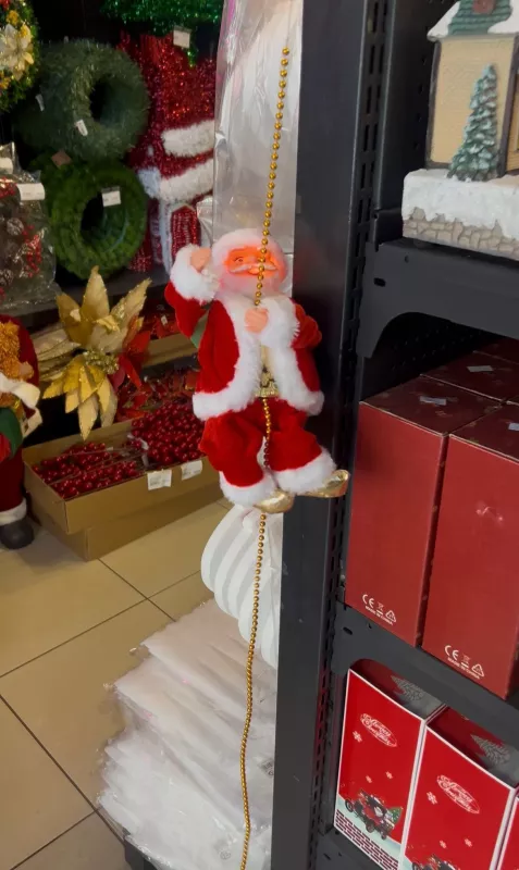 Happyland Yılbaşı Tırmanan Pilli Müzikli Noel Baba Yılbaşı Süsü HAPPY20251E