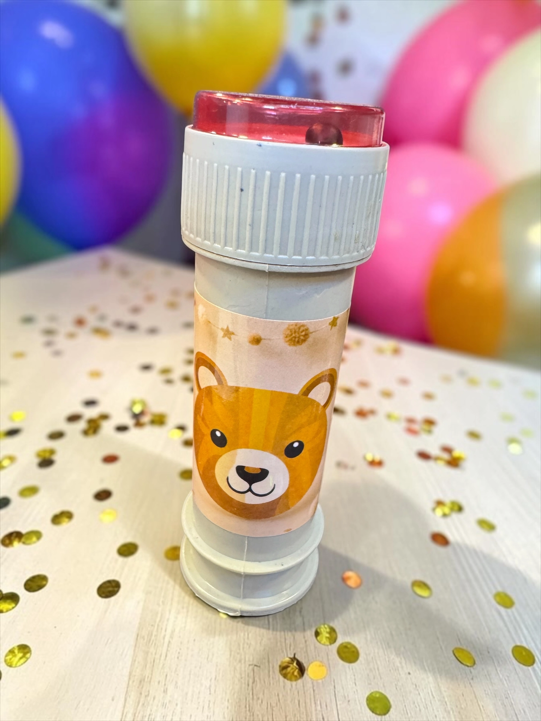 Happyland Ayıcıklı Doğum Günü Baloncuk Köpük 8 Adet Ayıcık Konsept Doğun Günü Köpük Baloncuk
