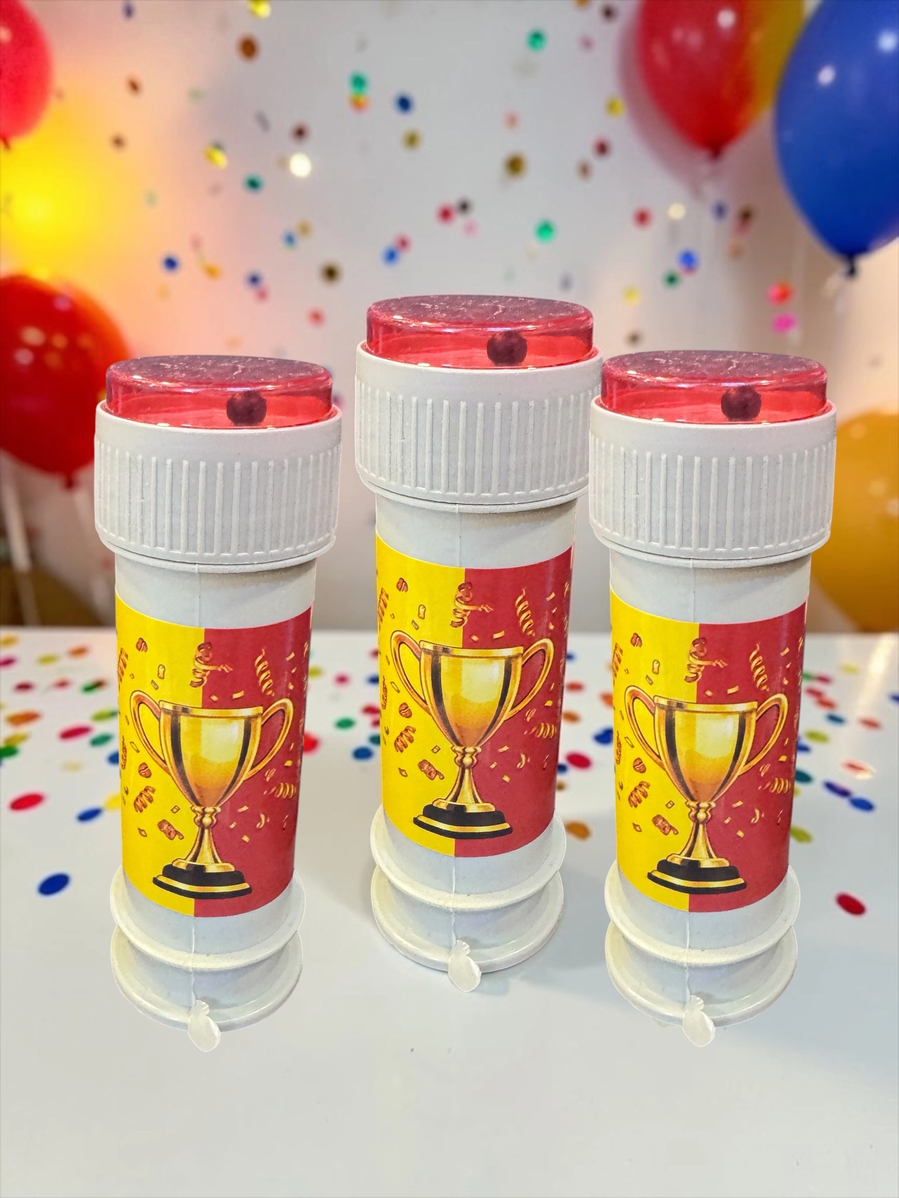 Happyland Sarı Kırmızı Taraftar Baloncuk Köpük 1 Adet Doğum Günü Hediyesi Dağıtmalık Hediye