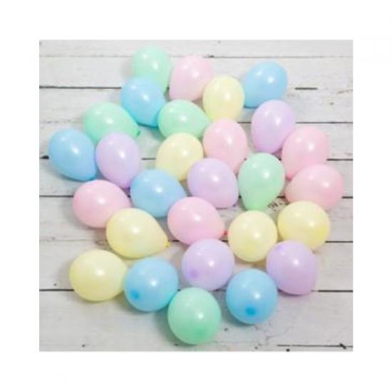 Happyland Mini Makaron Karışık Balon 6 Inç 50 Adet