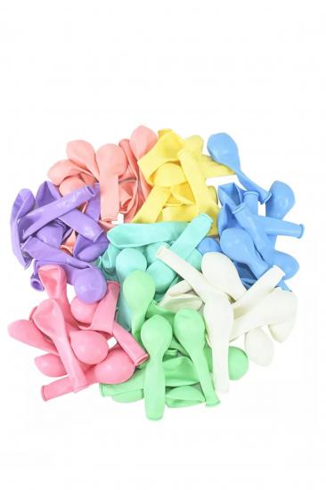 Happyland Mini Makaron Karışık Balon 6 Inç 50 Adet