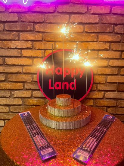 Happyland 5’Lİ Pasta Işıltısı 40 cm Uzun Tel Maytap