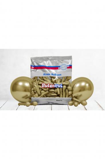 Happyland Krom Gold 6 inç’’ Krom Balon Gold 50 Adet
