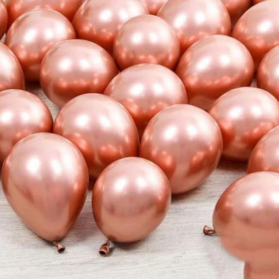 Happyland Krom Rosegold 6 inç’’ Krom Balon Rosegold 50 Adet