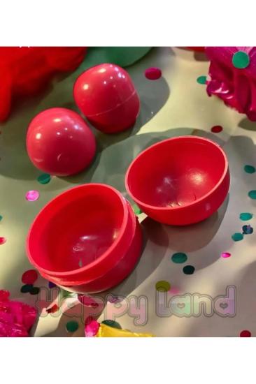 Happyland Yılbaşı Çekiliş Topu Kırmızı Renk 100 adet Çekiliş Topu