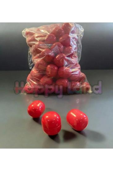 Happyland Yılbaşı Çekiliş Topu Kırmızı Renk 100 adet Çekiliş Topu