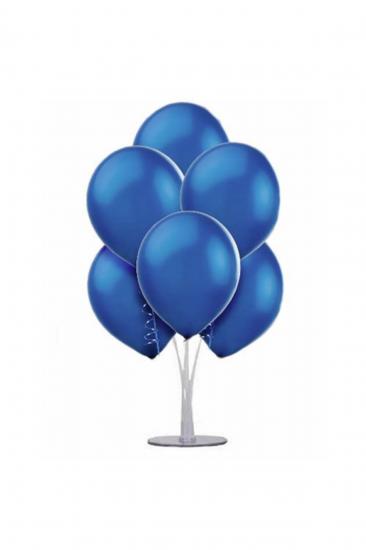 Happyland 1 Adet 7 Balonlu Metalik Lacivert Ayaklı Balon Standı