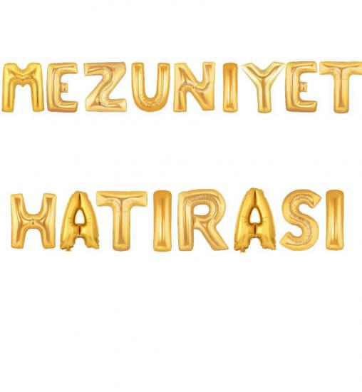 Happyland 40 Cm Gold Mezuniyet Hatırası Yazısı