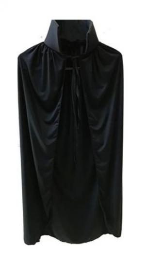 Happyland Halloween 120 cm Yetişkin Pelerin Dik Yakalı Model Cadılar Bayramı Kostüm Pelerin