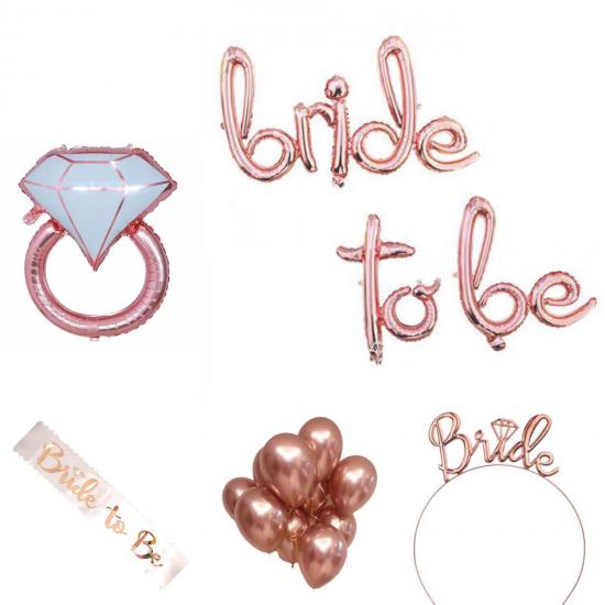 Happyland Bekarlığa Veda Partisi Rose Gold Bride To Be Parti 12 Parça Set