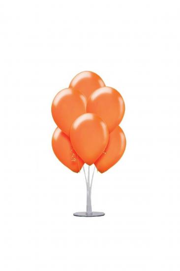 Happyland 1 Adet 7 Balonlu Metalik Turuncu Ayaklı Balon Standı 