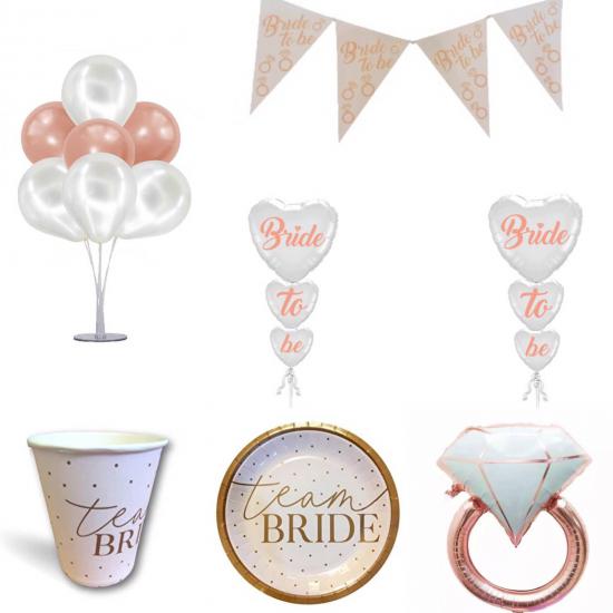 Happyland Bekarlığa Veda Partisi Rose Gold Bride To Be Parti Seti 7 Parça