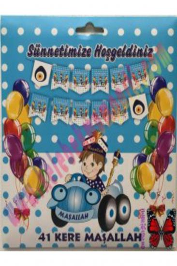 Happyland Sünnetimeze Hoşgeldiniz Uzar Banner Yazı