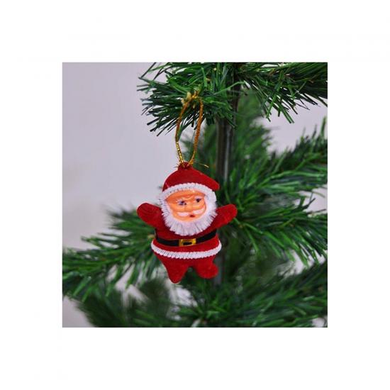 Happyland Yılbaşı Ağacı Süsü 6’lı Noel Baba Asma Süs Kırmızı Renk Çam Ağacı Süsü