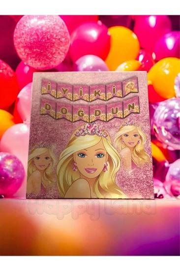 Happyland Barbie İyiki Doğdun Banner Yazı Doğum Günü Yazısı
