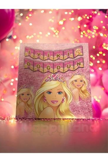 Happyland Barbie İyiki Doğdun Banner Yazı Doğum Günü Yazısı