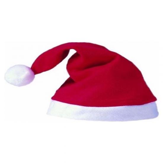 Happyland Yılbaşı Şapkası Keçe Şapka Kırmızı Yetişkin Noel Şapkası 35 cm Noel Baba Şapkası