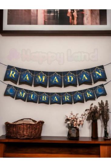 HappylandRamazan Ayı Ramadan Mubarak Yazısı Ramazan Süsleri Dekor Yazı