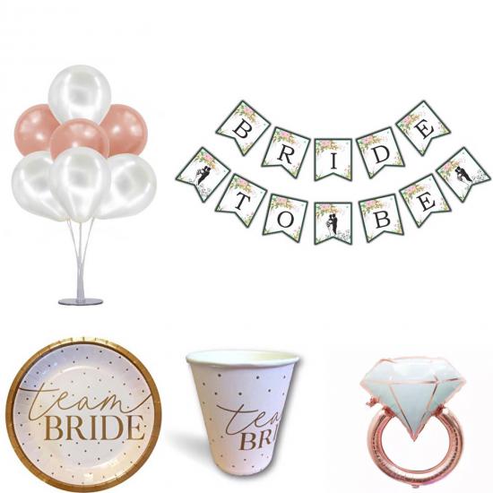 Happyland Bekarlığa Veda Partisi Rose Gold Bride To Be Parti 25 Parça Set Team Bride 