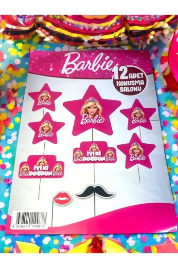Happyland Barbie Bebek 12 li Konuşma Kartı Barbie Doğum Günü Konuşma Kartları Seti