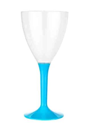 Happyland 6 Adet Plastik Şarap Kadehi Bardak Mavi Renk