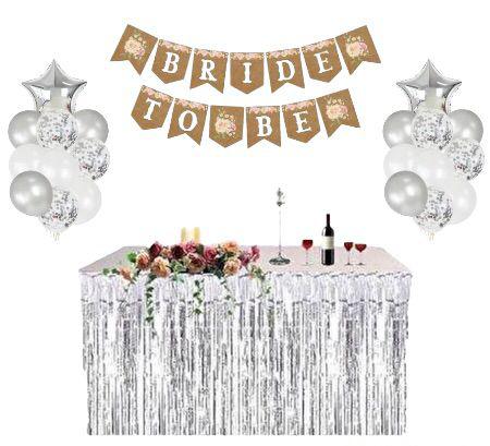 Happyland Bride To Be Bekarlığa Veda Partisi Balonlu Kutlama Paketi Gümüş
