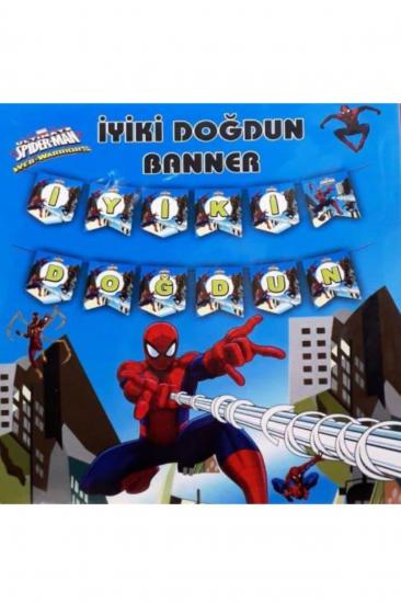 Örümcek Adam Spiderman Iyi Ki Doğdun Banner Flama Doğum Günü Parti