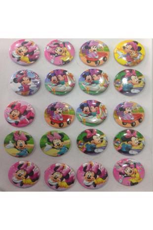 10 Adet Happyland Minnie Mouse Rozet Hediyelik Kız Parti Malzemeleri Hediyelik Rozet