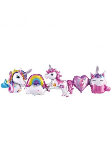 Happyland Birleşik Unicorn Folyo Set Balon