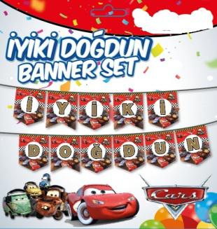 Happyland Cars Arabalar İyi Kİ doğdun Banner