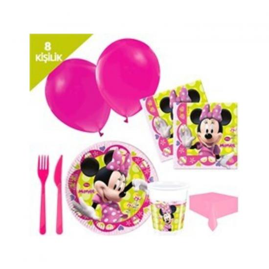 Happyland Minnie Mouse Doğum Günü Seti 8 Kişilik