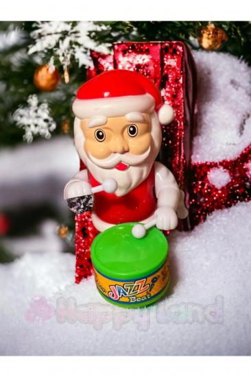 Happyland Yılbaşı Noel Baba Oyuncak Davul Çalan Noel Baba Yılbaşı Hediyesi Oyuncak Pilli