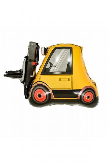 Happyland Forklift Balon İnşaat Temalı Folyo Balon İş Makineleri İnşaat Konsept Doğum Günü Balonu