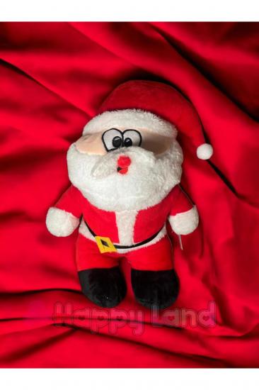 Happyland Noel Baba Peluş Oyuncak Orta Boy Yılbaşı Dekoru Noel Baba Peluş 35 Cm 