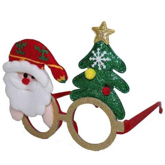 Happyland Yılbaşı Peluş Noel Ağaçlı Noel Baba Şekilli Yılbaşı Gözlüğü Noel Gözlük