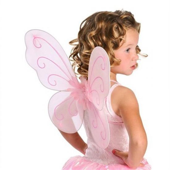 Happyland Pembe Kelebek Kanadı Asa Ve Taç Set 50 Cm