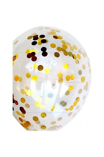 Happyland 1 Paket Gold Altın Sarısı Şeffaf Balon Içi Konfeti Pulu 10gr